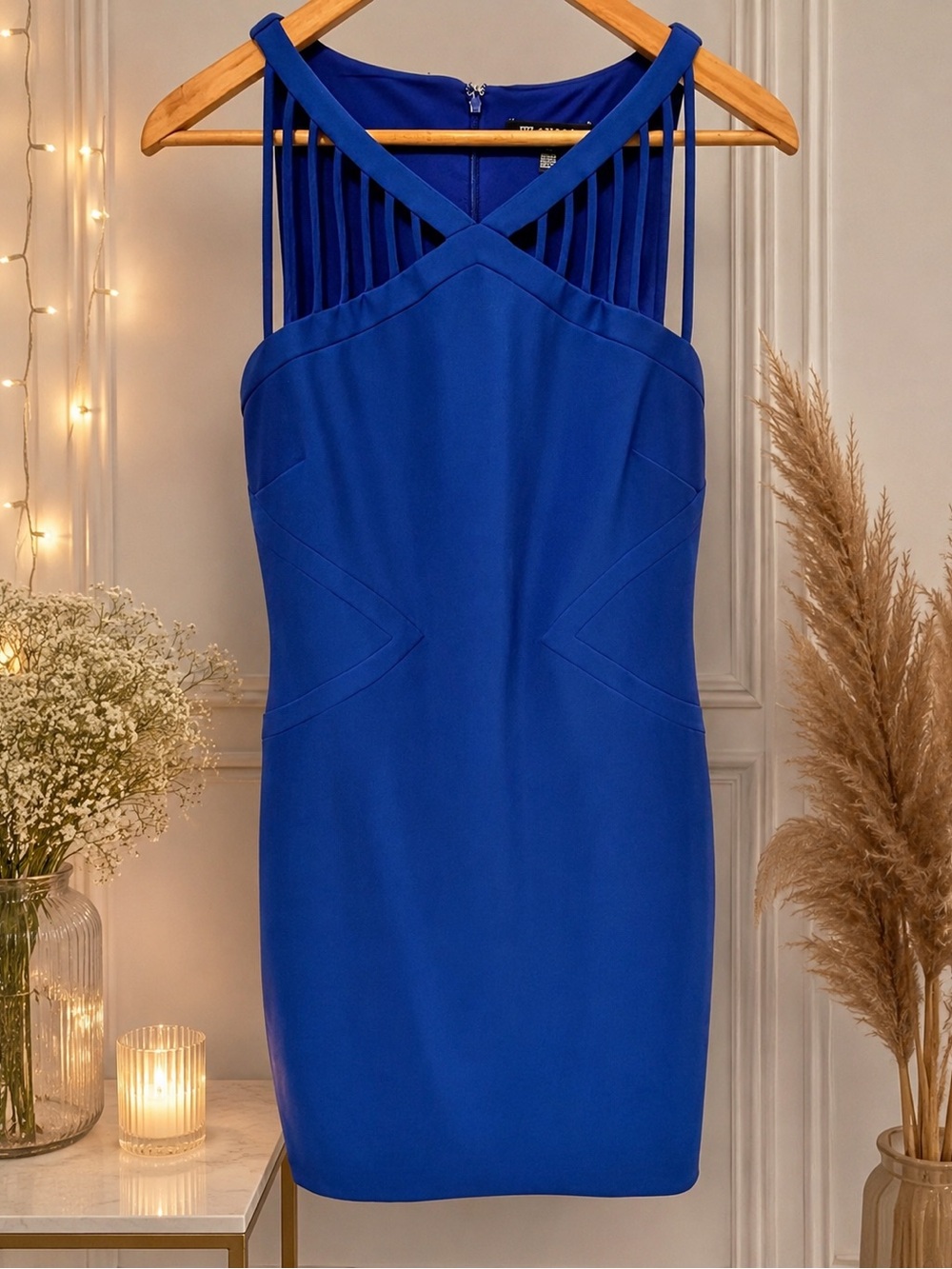Guess Strapless Royal Blue Dress size 10